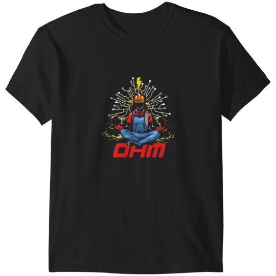 Discover Electrical Ohm Meditation Electrical Engineering Electrician T-Shirts