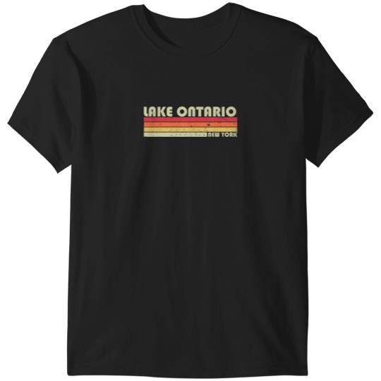 Discover LAKE ONTARIO NEW YORK Funny Fishing Camping Summ T-Shirts