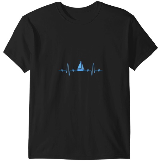 Discover heartbeat sailing sailboat captain funny sailors T-Shirts