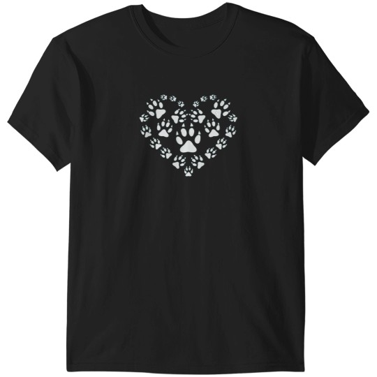 Discover Dog Paw Print T-Shirts
