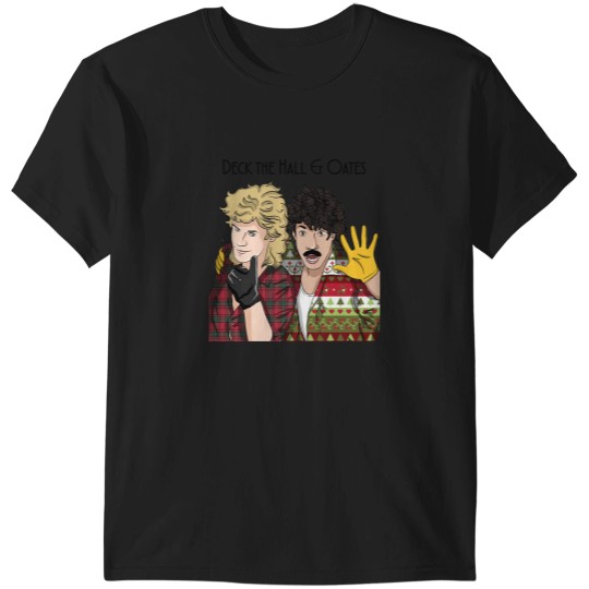 Discover Hall And Oates T-ShirtDeck the Hall & Oates T-Shirt_by Vintage Doodles Shop_ T-Shirts