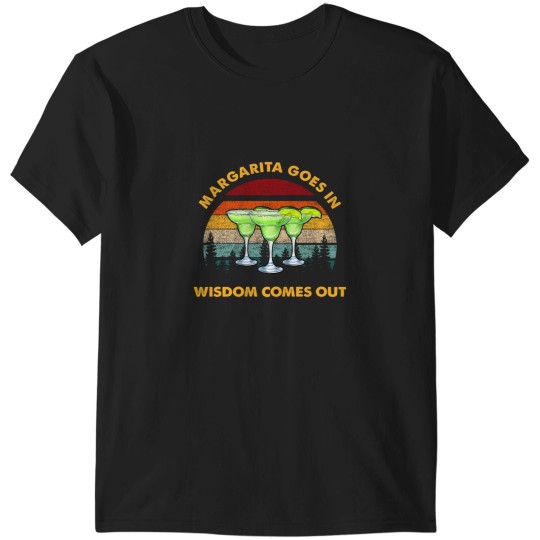 Discover Margarita Goes In Wisdom Comes Out Essential T-Shirts
