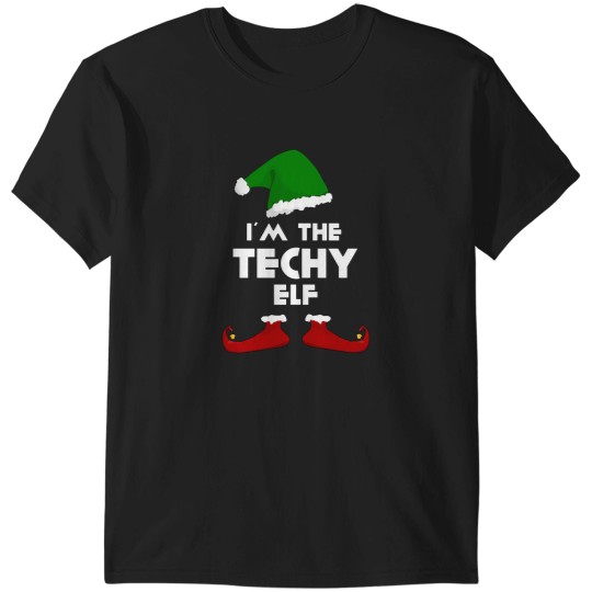 Discover I'M The Techy Elf - Family Funny Christmas Shirts T-Shirts