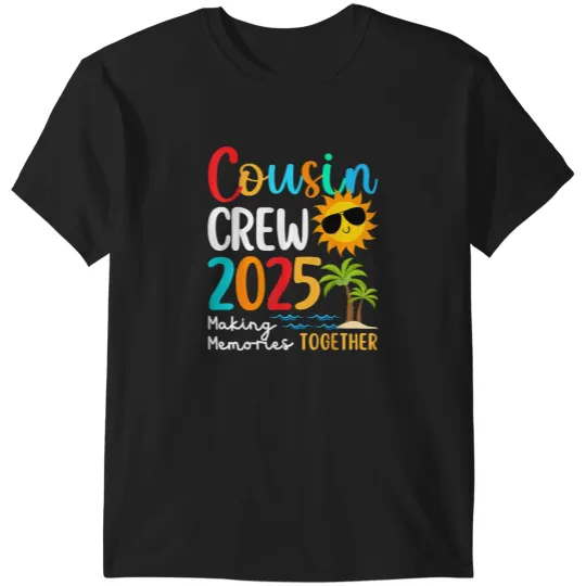 Discover Cousin crew 2025 Summer Vacation Beach Family Trips Matching T-Shirt T-Shirts