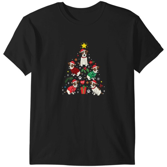 Discover Jack Russell Christmas Ornament Tree T-Shirts