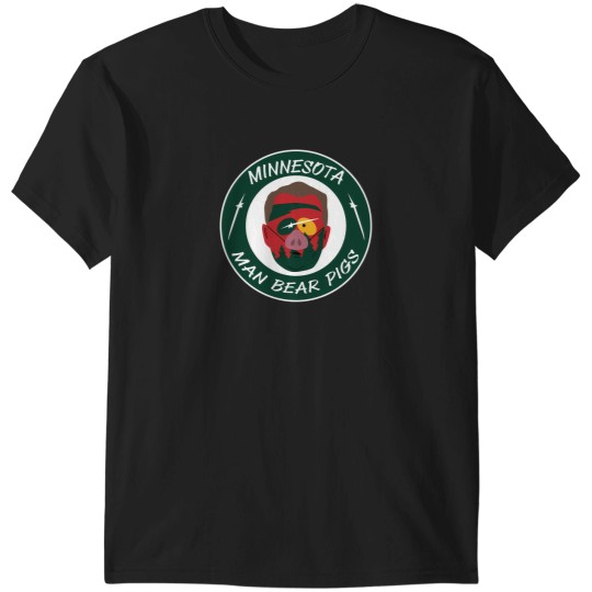 Discover Minnesota Man Bear Pig 2252 T-Shirts