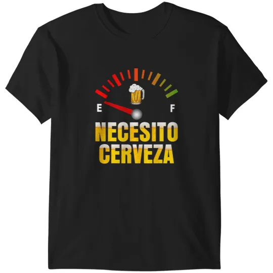 Discover Necesito Cerveza I Need Beer in Spanish Mardi Gras Bbq Party T-Shirts