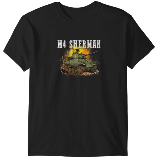 Discover M4 Sherman the WW2 Tank a WWII armyss Tank for Military Boys T-Shirts