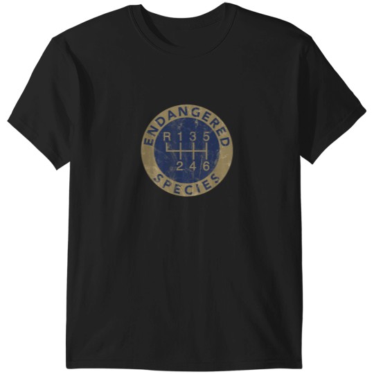 Discover Endangered Species Stick Shift Manual Transmissi T-Shirts