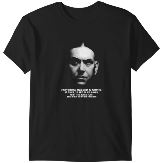 Discover H L Mencken Quotation Black Flag T-Shirts