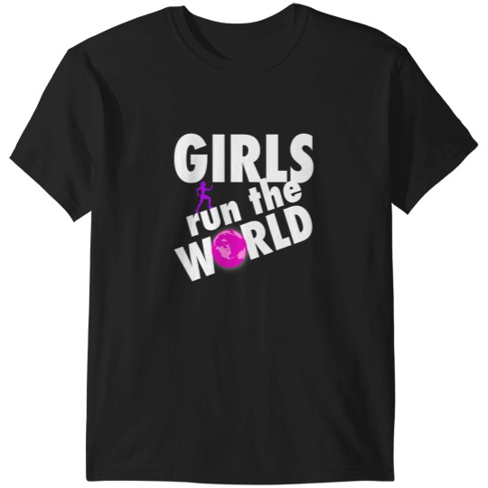 Discover Girls Run The World shirt Girl Running T-Shirts