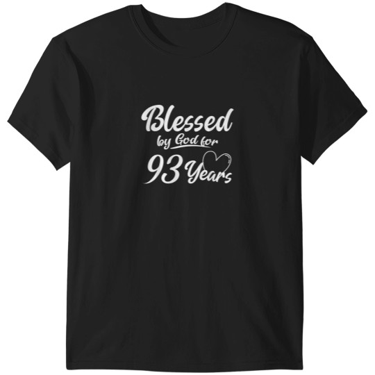 Discover Funny 93rd Birthday Christian BDay Saying Age 93 T-Shirts