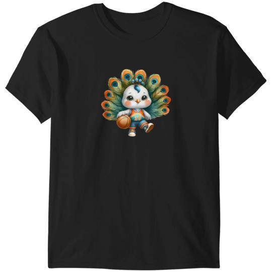 Discover Cute Peacock Basket Ball Player T-Shirts