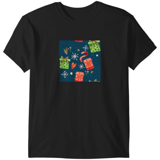 Discover Christmas Gifts And Holiday Snow Pattern T-Shirts