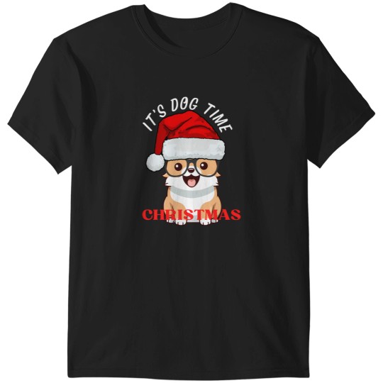 Discover Its Dog Time Christmas T-Shirts