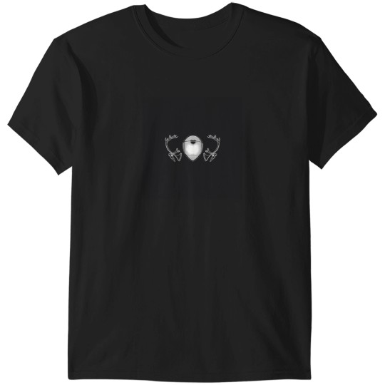 Discover Innu Nation Flag Canada Indigenous Reindeer Skulls And Snowshoe Black And White Hd High Quality T-Shirts
