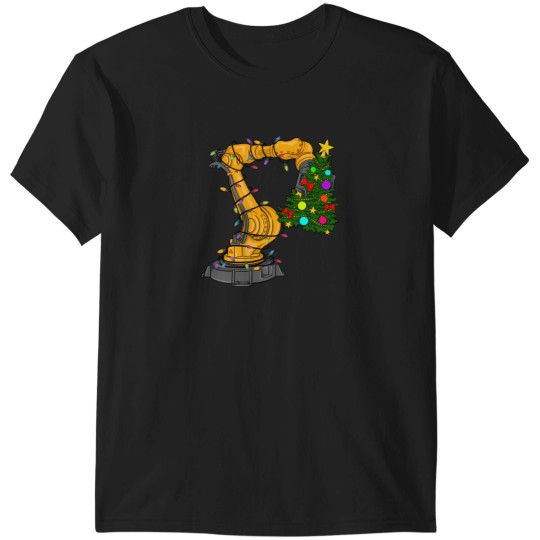 Discover Robot Xmas Christmas Tree Automation Industrial Robotics T-Shirts
