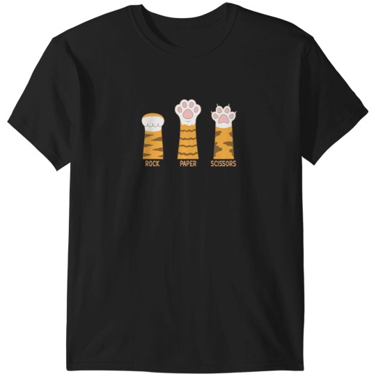 Discover Rock Paper Scissors Cat Paw T-Shirts