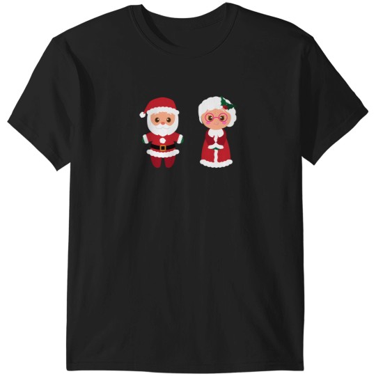 Discover Santa And His Mythical Wife Claus T-Shirts