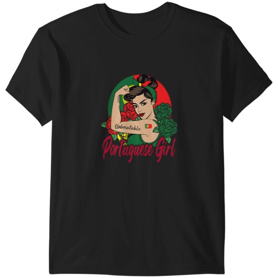 Discover Portuguese Girl Portugal Woman Portugueses Flag T-Shirts