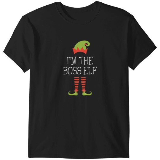 Discover I'M The Boss Elf T-Shirt T-Shirts