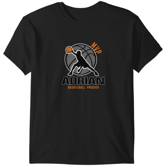 Discover Adrian Mvp Custom Player Basketball Prodigy Your Name T-Shirts