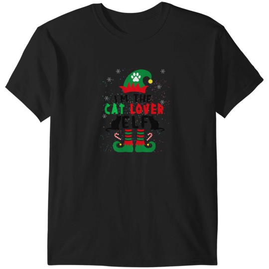 Discover I'M The Cat Lover Elf Xmas Matching Christmas For Family T-Shirts