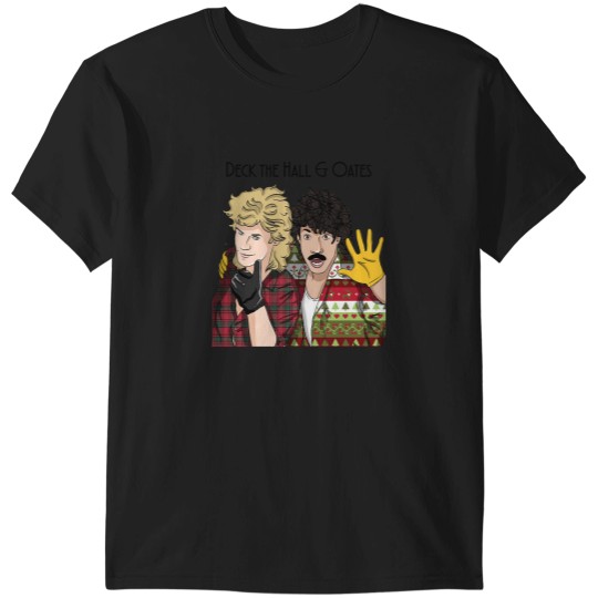 Discover Hall And Oates T-ShirtDeck the Hall & Oates T-Shirt_by Vintage Doodles Shop_ (Copy) T-Shirts