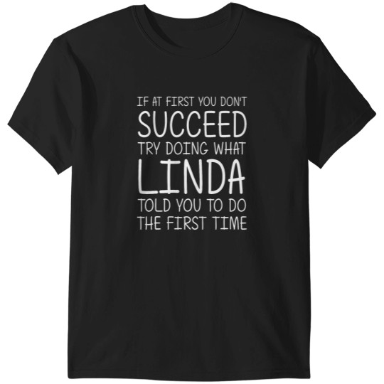 Discover LINDA Gift Name Personalized Birthday Funny Christmas Joke T-Shirts