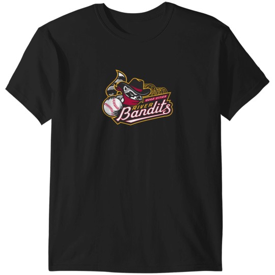 Discover The-Quad-Cities-River-Bandits-Baseball Logo T-Shirts