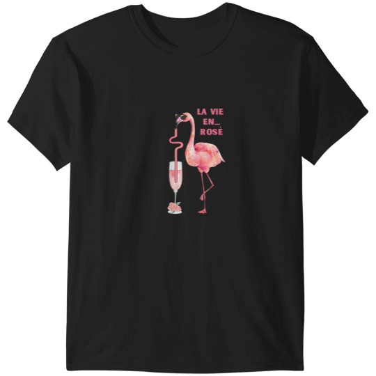 Discover La Vie en Rose Flamingo Cheers T-Shirts