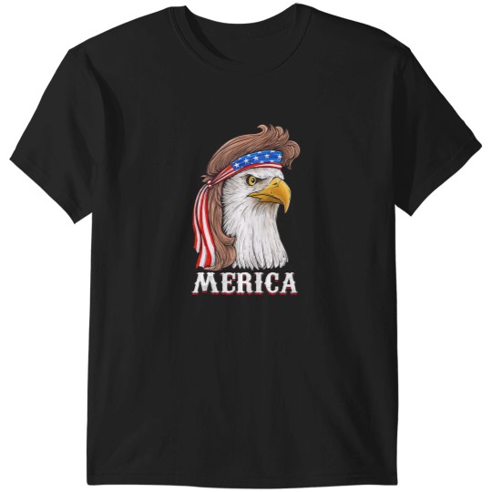 Discover Eagle Mullet 4th Of July USA American Flag Merica Tank Top T-Shirts