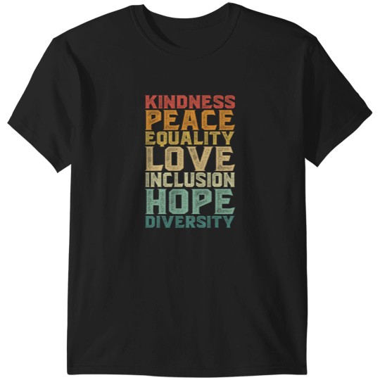 Discover Peace Love Diversity Inclusion Equality Black History Month T-Shirts