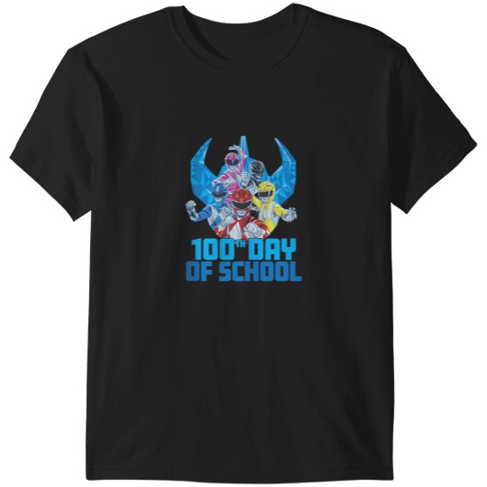 Discover Power Rangers 100th Day Of School Polygon Group T-Shirts