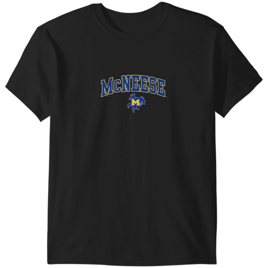Discover McNeese State Cowboys Arch Over Logo Officially T-Shirts
