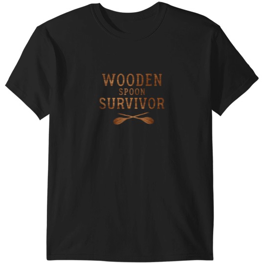 Discover The Funny wooden spoon survivor T-Shirts