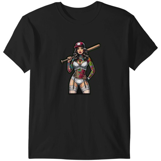 Discover Pinup Baseball Player T-Shirts