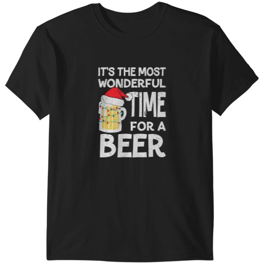 Discover It'S The Most Wonderful Time For A Beer Christmas T-Shirts