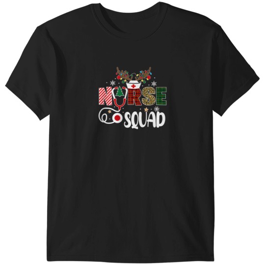 Discover Christmas Nurse Crew Squad Xmas Nursing Pajamas T-Shirts