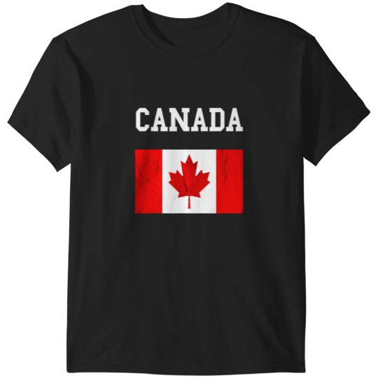 Discover Canada Flag Canadian Flag Canadian Roots Maple Leaf T-Shirts