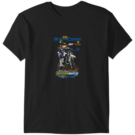 Discover Speednutz Cartoon Motocross Rider Mookie Stewart T-Shirts