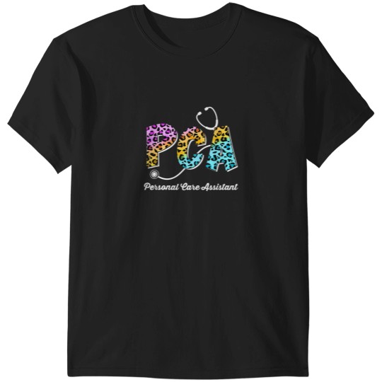 Discover PCA For Personal Care Assistant Leopard Funny Nu T-Shirts