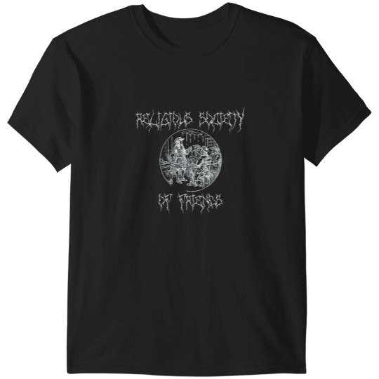 Discover Quakers Religious Society of Friends Black Metal T-Shirt T-Shirts