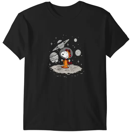 Discover Peanutsss Snoopy Planets And Starfield T-Shirts