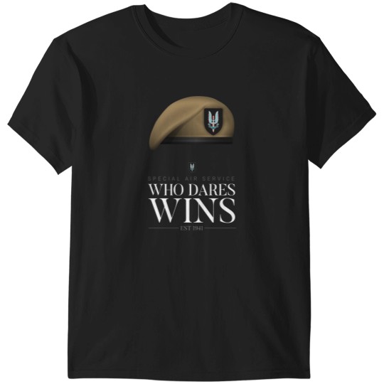 Discover British Special Air Service SAS Who Dares Wins T-Shirts