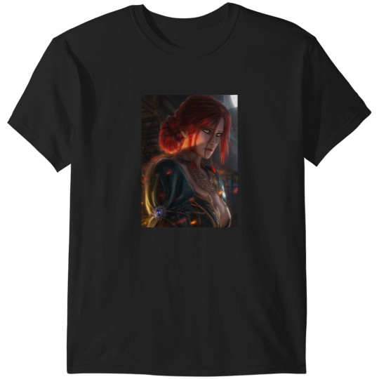 Discover Triss Merigold Sorceress Witcher 3 Fan Art Gaming T-Shirts