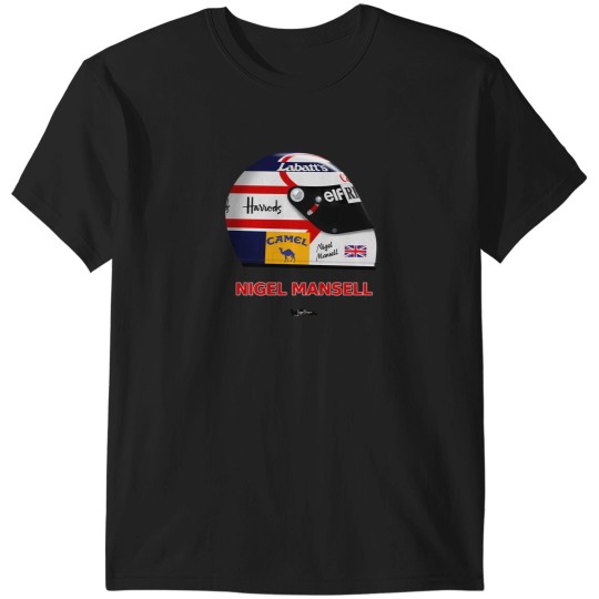 Discover Nigel Mansell 1992 Crash Helmet. T-Shirts