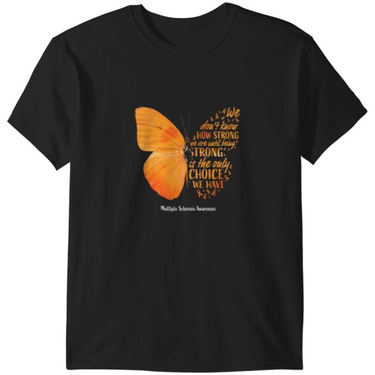 Discover Multiple Sclerosis Awareness Gifts Women Mom Cute Butterfly T-Shirts