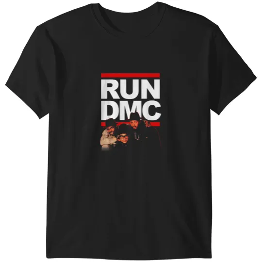 Discover Run DMC  Red Outline Photo T-Shirts