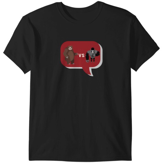 Discover Gorilla Vs Bear Thought Bubble 1388 T-Shirts